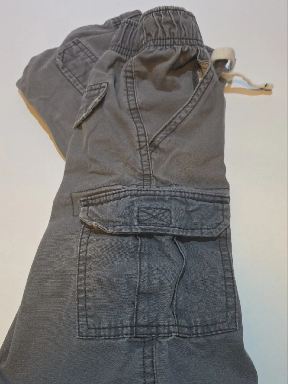 Carter's Gray Cargo Shorts with Drawstring